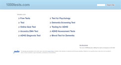 Desktop Screenshot of 1000tests.com