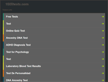 Tablet Screenshot of 1000tests.com